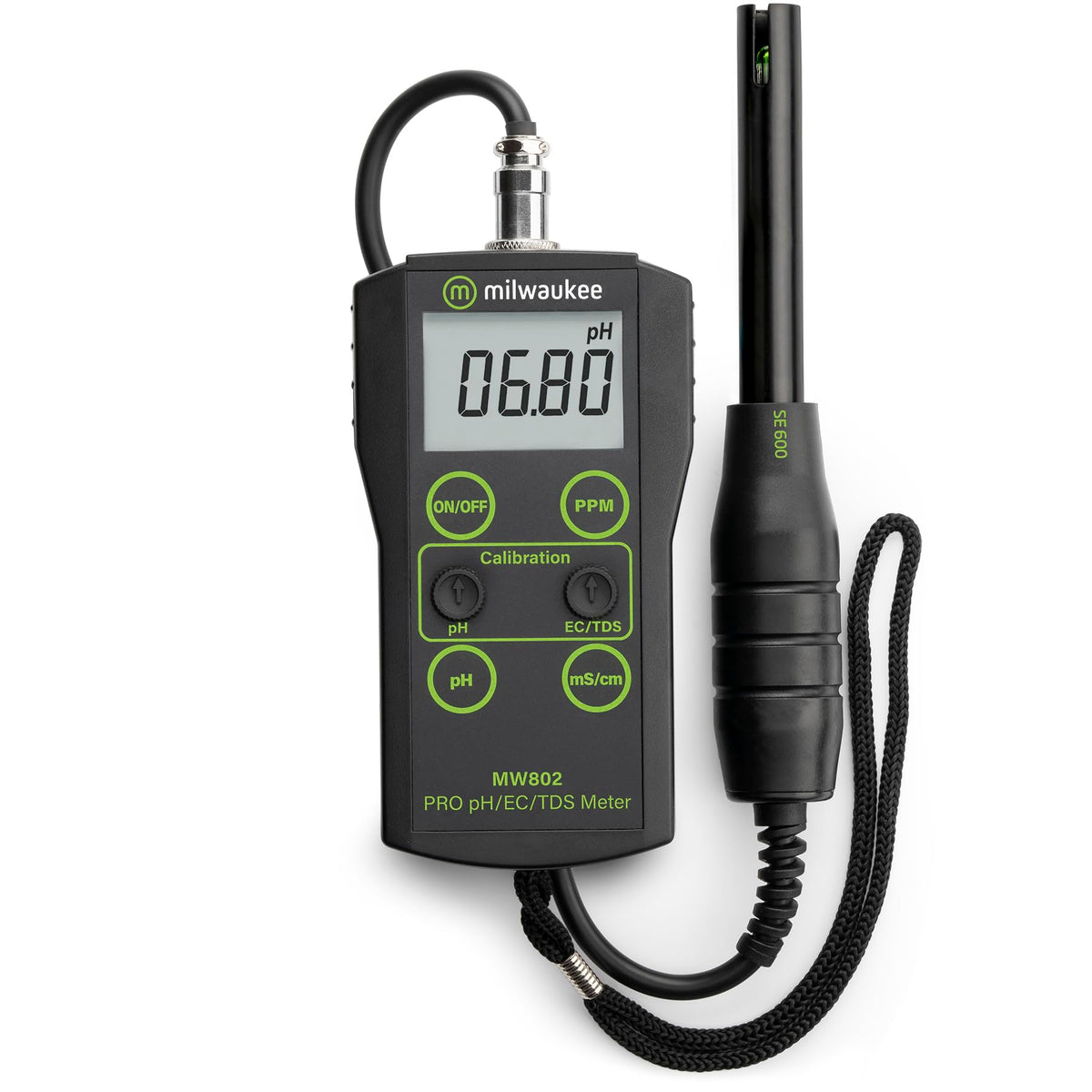 pH/EC/TDS Medium Range Portable Meter - Milwaukee Instruments MW802