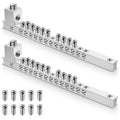Relaxweex 2 Sets Ground Bar Kit with 10 Terminal Positions & Ground Lug