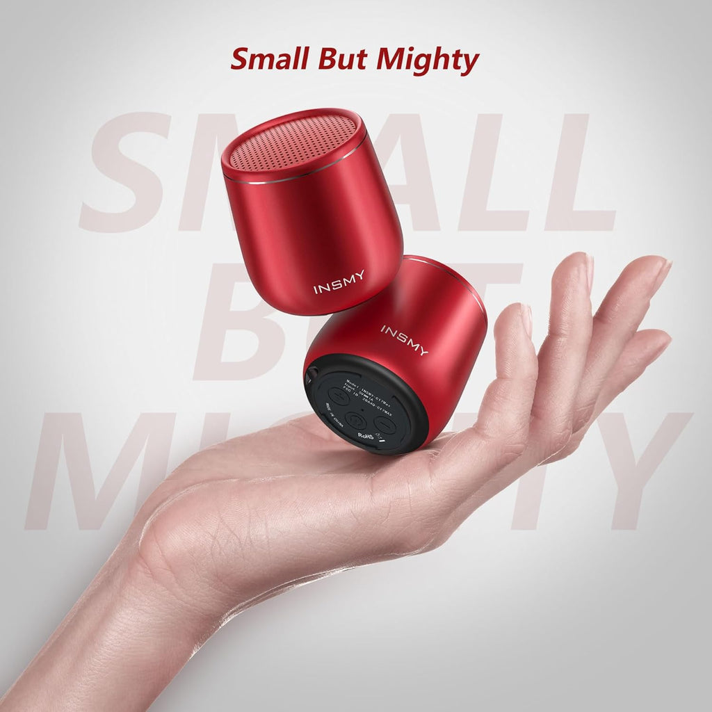 Small Bluetooth Speaker, Waterproof Mini Portable Wireless Speaker, Punchy Bass Rich Audio Stereo Pairing, Handheld