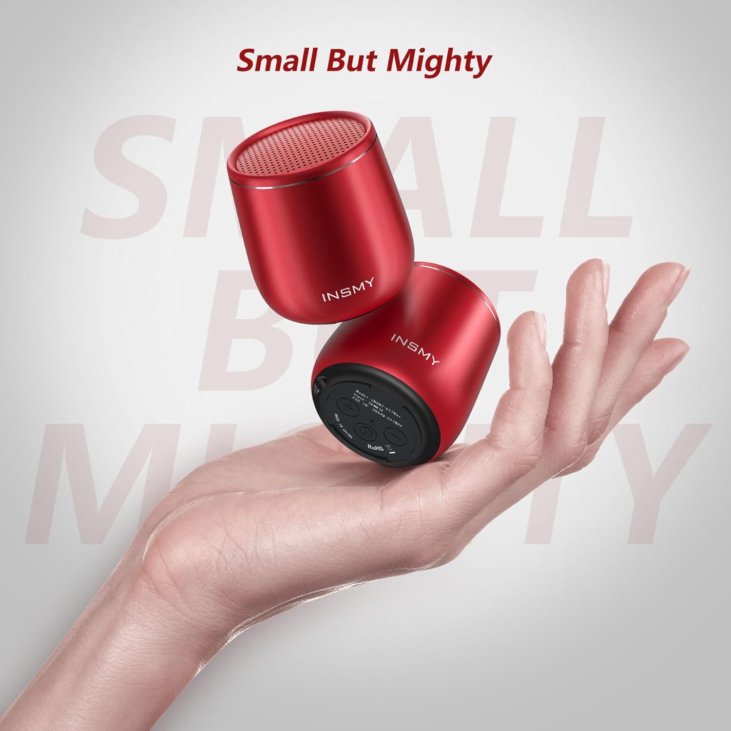 Small Bluetooth Speaker, Waterproof Mini Portable Wireless Speaker, Punchy Bass Rich Audio Stereo Pairing, Handheld
