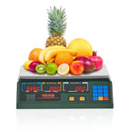 Digital Price Computing Scale 66 LB Weight Scales, Connectable to a Label Printer, Commercial Grade Dual LCD Display