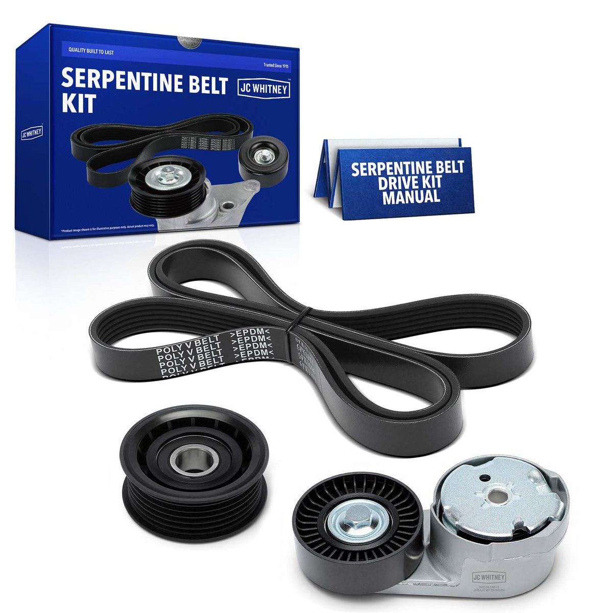 JC Whitney Engine Serpentine Drive Belt Kit