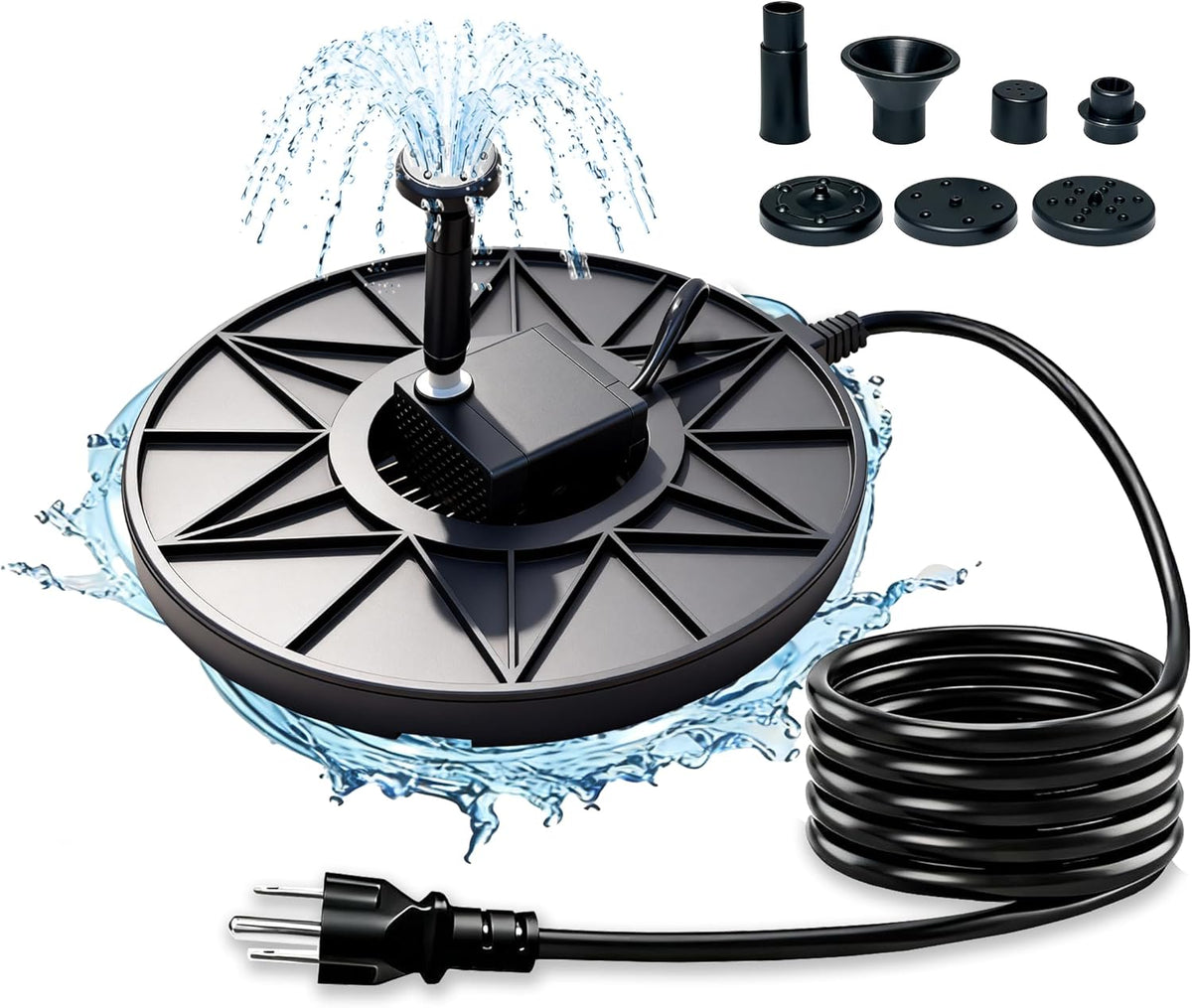 Bird Bath Heater, Utility Birdbath Water Heater Deicer Water Pump with Thermostatically Controlled, De-Icer
