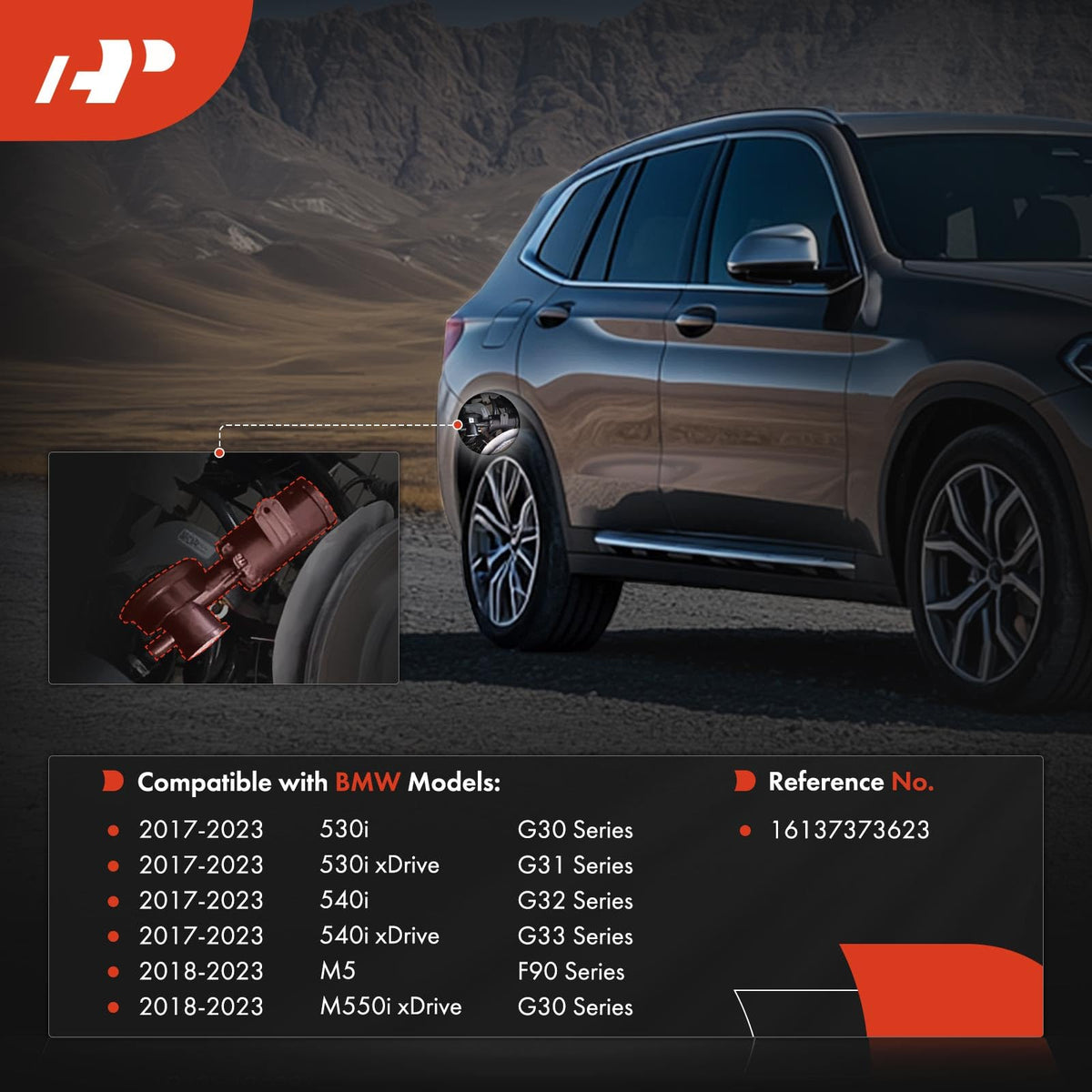 A-Premium Fuel Tank Vent Valve with Pipe Compatible with BMW