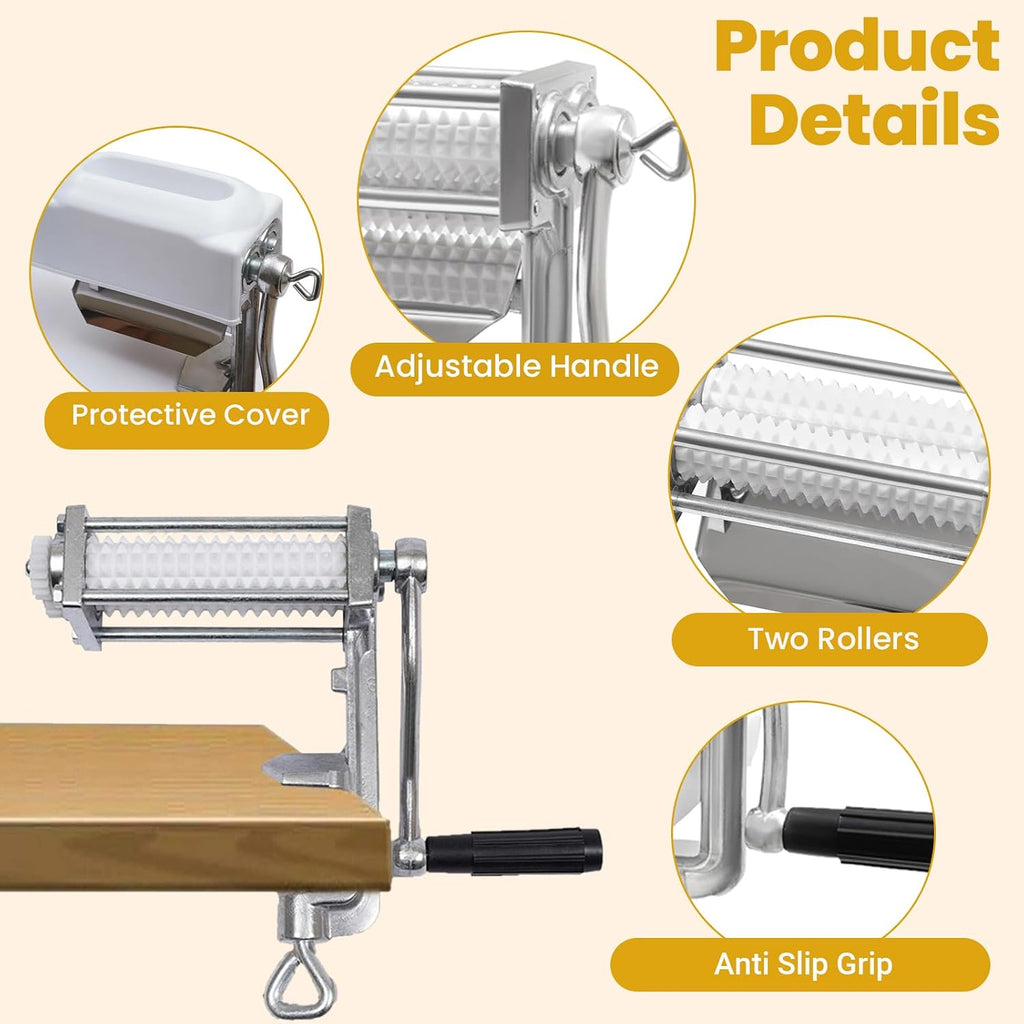 Manual Meat Tenderizer Cuber, Heavy Duty Steak Flatten with 4.75" Wide Feed