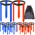 16 Sets Flag Football Belts, Adjustable Flag Football Set, Flag Football Flags Training Set Include Cones