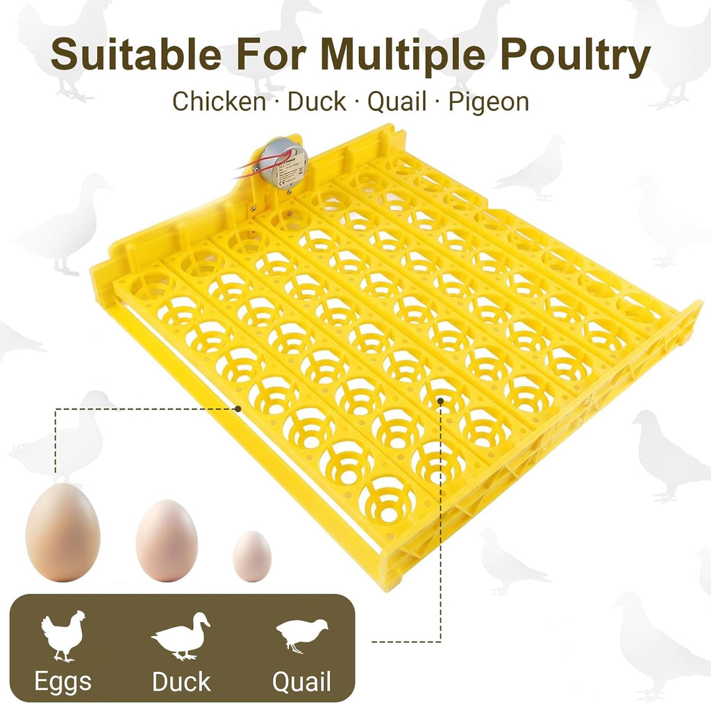 56 Eggs Automatic Incubator Turner Tray, 110V Motorized Device