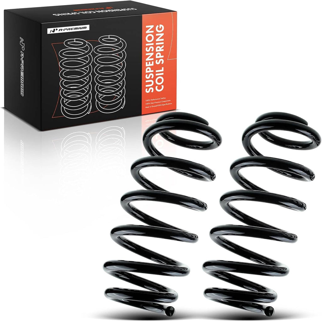A-Premium 2-Pack Rear Suspension Coil Spring Set Compatible with Toyota