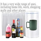 Inflatable Bubble Wrap Roll 7.8inch x 166ft with Pump, Air Pillows for Shipping Packaging, Breakpoint Perforation