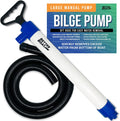 Manual Bilge Pump Large for Boats with 5ft Hose, Hand Water Pump for Kayak