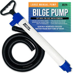 Manual Bilge Pump Large for Boats with 5ft Hose, Hand Water Pump for Kayak