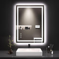 24"X32" LED Bathroom Mirror with Lights | Anti-Fog, Dimmable, 3 Color Temperature, Backlit + Front Lit, Memory
