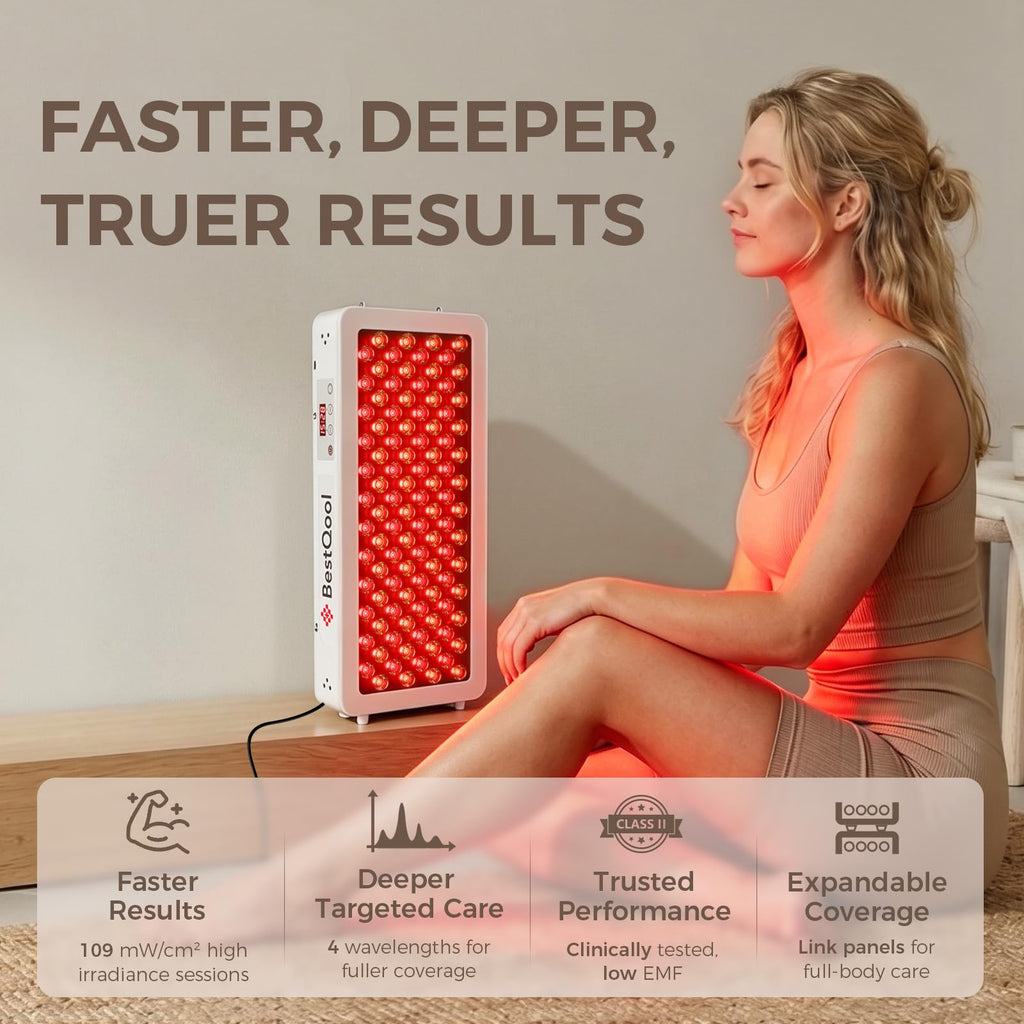 Red Light Therapy Panel, 4 Wavelengths for Body and face, 160W