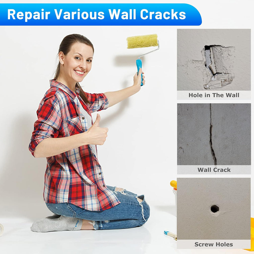 8 Pack 4 Inch Drywall Repair Kit, Aluminum Drywall Patch Wall Repair Patch Kit, Large Hole Patch Repair for