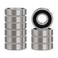 XIKE 10 Pcs 699-2RS Bearings 9x20x6mm, Double Rubber Seals.