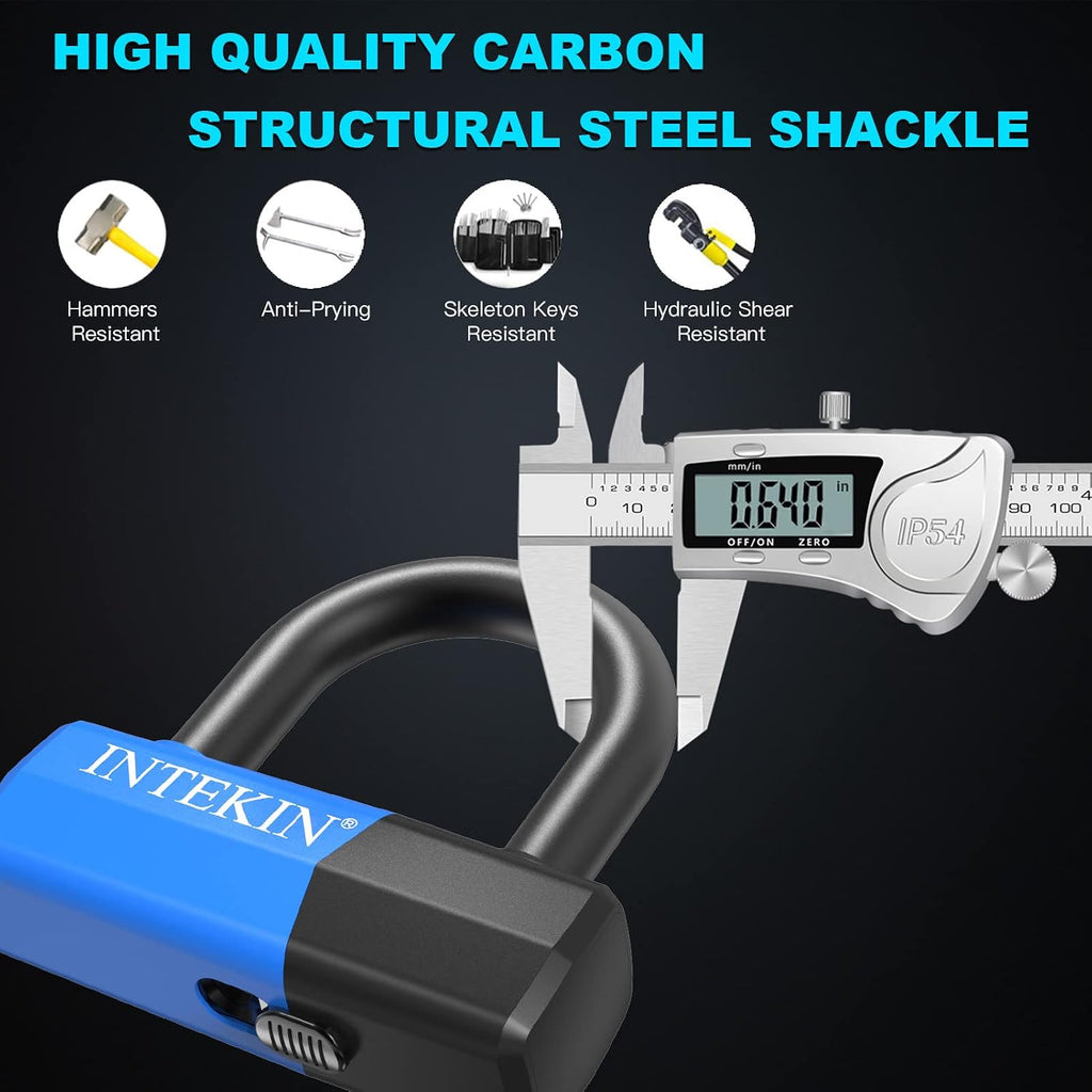 Motorcycle Chain Lock 3.6FT Bike Lock 10mm/0.42inch Thick Security Chain Locks Heavy Duty Bike Lock with