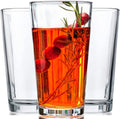 10pc Stackable Drinking Glasses, 16oz Clear Glass Cup Glassware Set