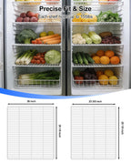 Commercial Freezer and Refrigerator Shelves for Three-Door Refrigerators