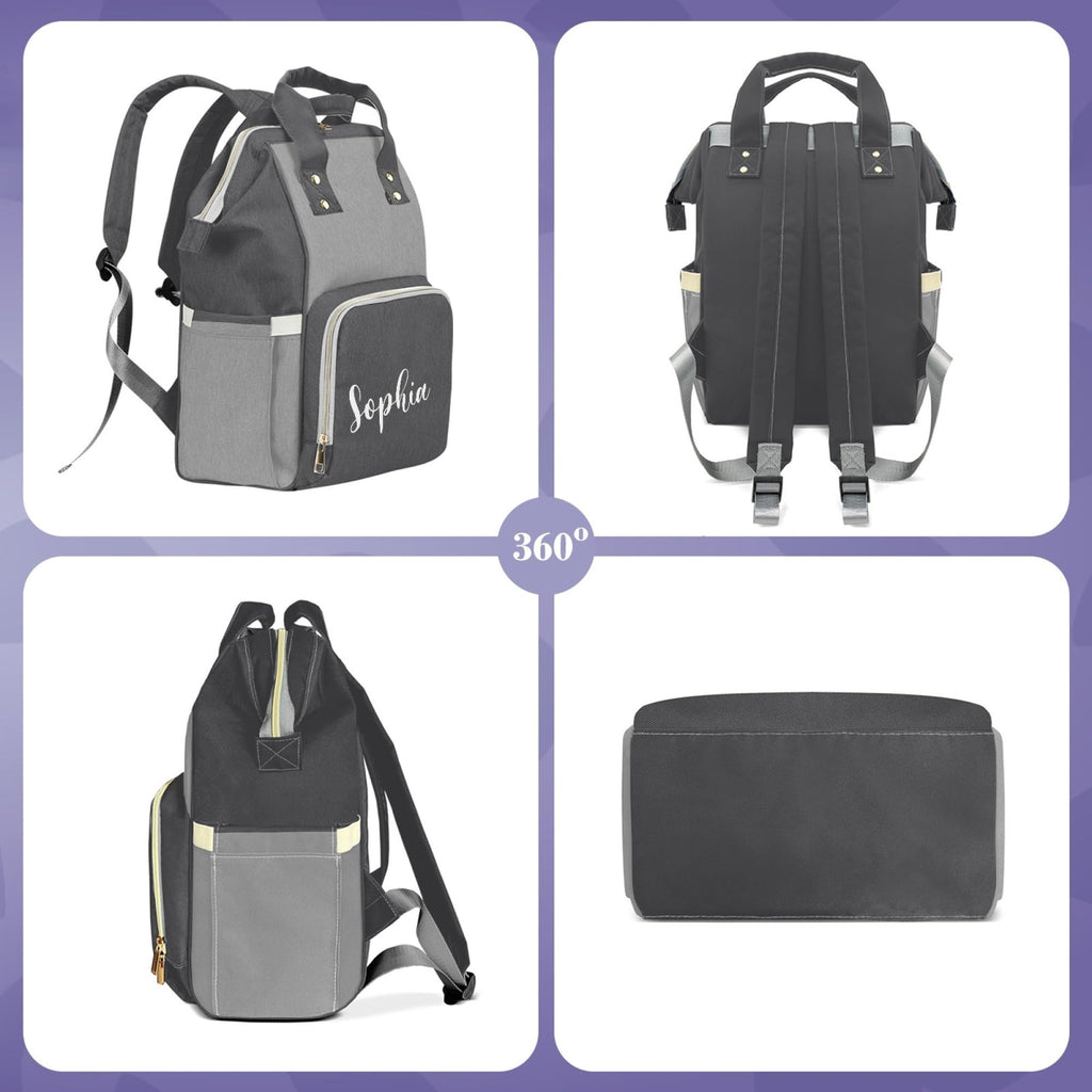 Custom Diaper Bag with Name Personalized Mommy Backpack