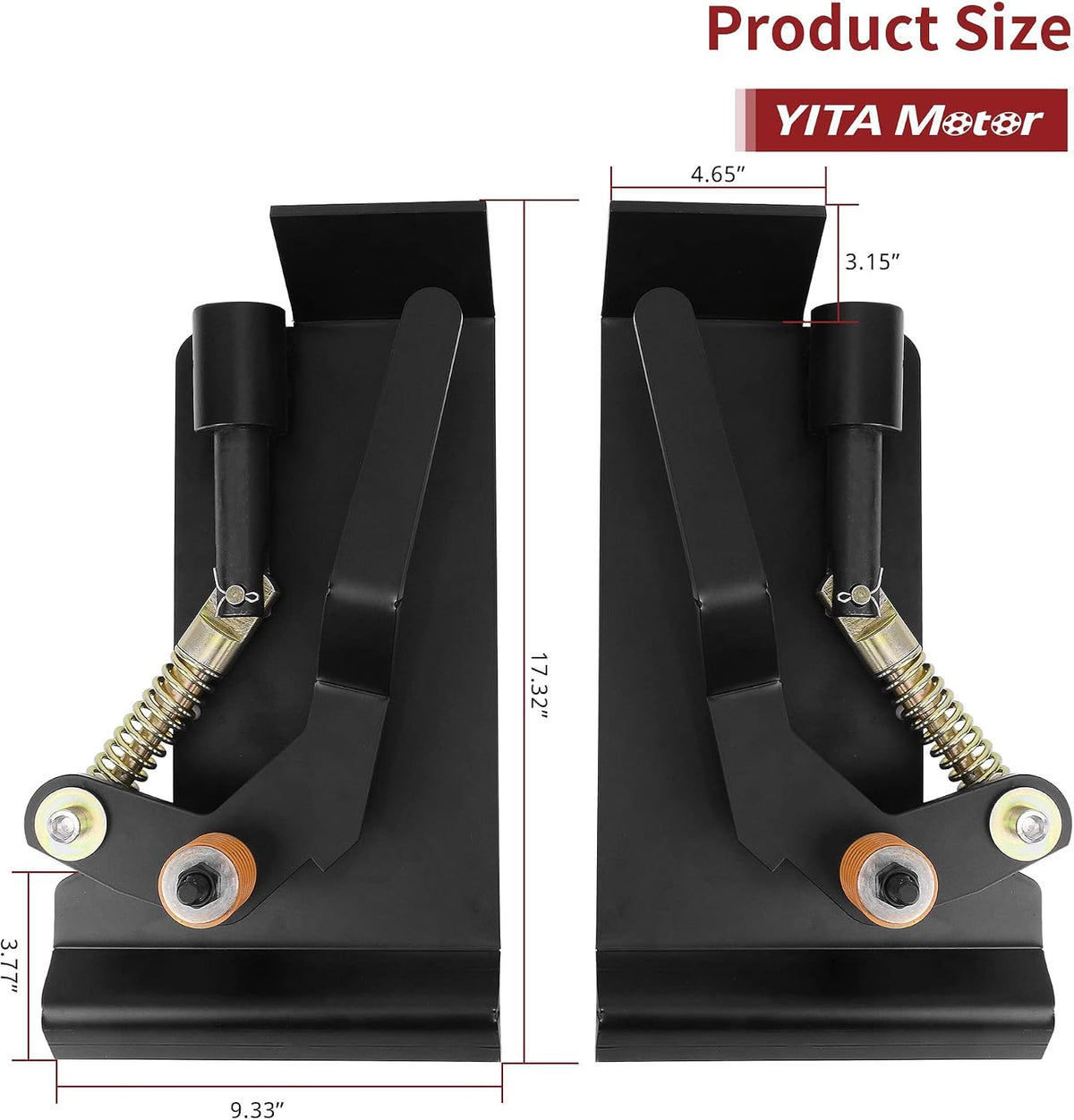Global Skid Steer Quick Tach Adapter, Weld-On Bobtach Latch Box | Universal Heavy Duty 3000LBS Capacity