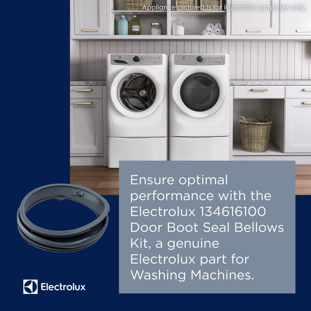 Electrolux 134616100 Door Boot Seal Bellows Kit for Washing Machines, Gray