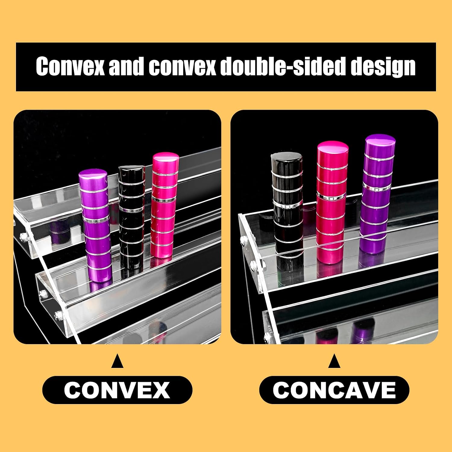 12in 3 Tier Acrylic Riser, Clear Display Organizer, Cupcake Stand & Shelves | 3 Tier Acrylic Display Riser, Clear
