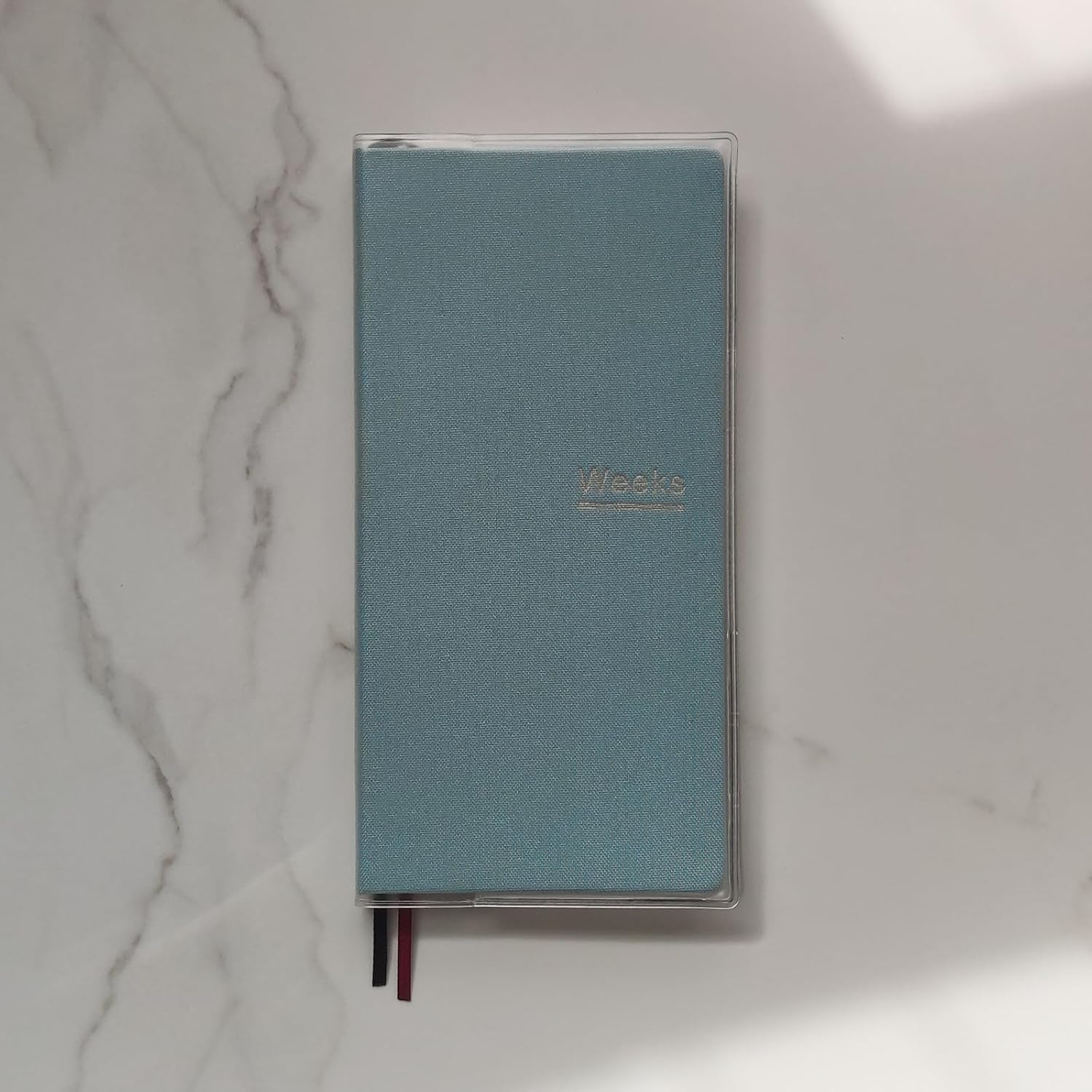 Undated Weekly Planner Notebook Pocket Organizer Appointment Book Journal Notebook A6 Week Plan Notepad (Sky blue