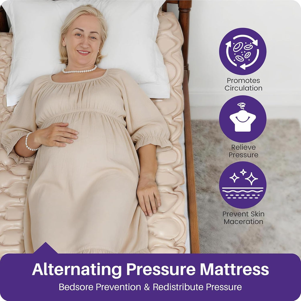 Alternating Air Pressure Mattress Pad for Bed Sore Prevention