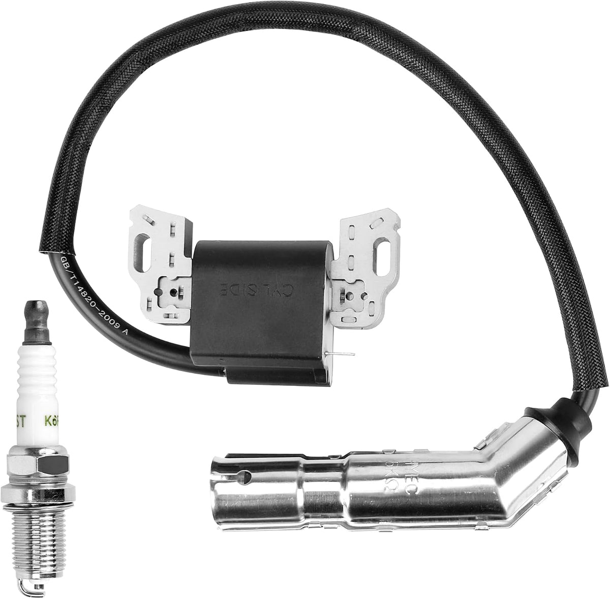 595304 Ignition Coil Fits for Briggs & Stratton 17-20HP Intek Lawn Mower | with Spark Plug, Stable Ignition