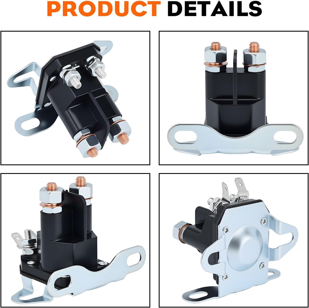 192507 Starter Solenoid 12V 4 Post for Husqvar-na 582042801 582042802 | Compatible with Craftsman LT2000 YT3000