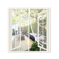 Magnetic Window Screen Self Closing, 26 x 34 inch, White