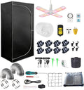 4x4 Grow Tent Kit Complete High Reflective Mylar Indoor Grow Tent 48"x48"x80"+ LED Grow Light Combo Hydroponics