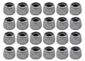 RACOFSB 24 Pcs Fingerboard Locknuts Professional Self Lock Nuts with Nylons Insert (Silver)