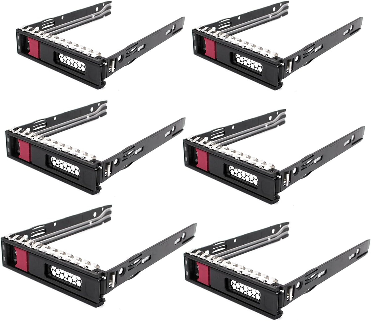 6-pcs Hard Drive Bracket 774026-001 797520-001 797519-001 SSD Bracket 3.5 Hard Drive Caddy Compatible for HP ProLiant ML110 ML350 DL325 ML30 DL20 G10 Gen10 for HP Apollo 4510 4200 G9 Gen9
