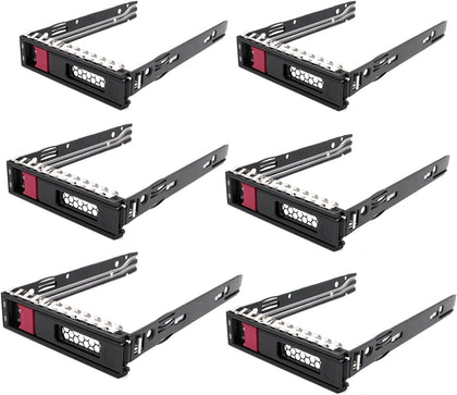 6-pcs Hard Drive Bracket 774026-001 797520-001 797519-001 SSD Bracket 3.5 Hard Drive Caddy Compatible for HP ProLiant ML110 ML350 DL325 ML30 DL20 G10 Gen10 for HP Apollo 4510 4200 G9 Gen9