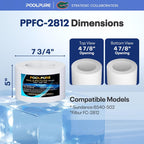 POOLPURE FC-2812 SPA Filter Replaces Sundance 6540-502 1PACK