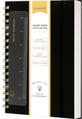 Graph Paper Spiral Notebook A5 Graphing Notebook 160 Pages Graph Paper Notebook Spiral Bound Waterproof Plastic
