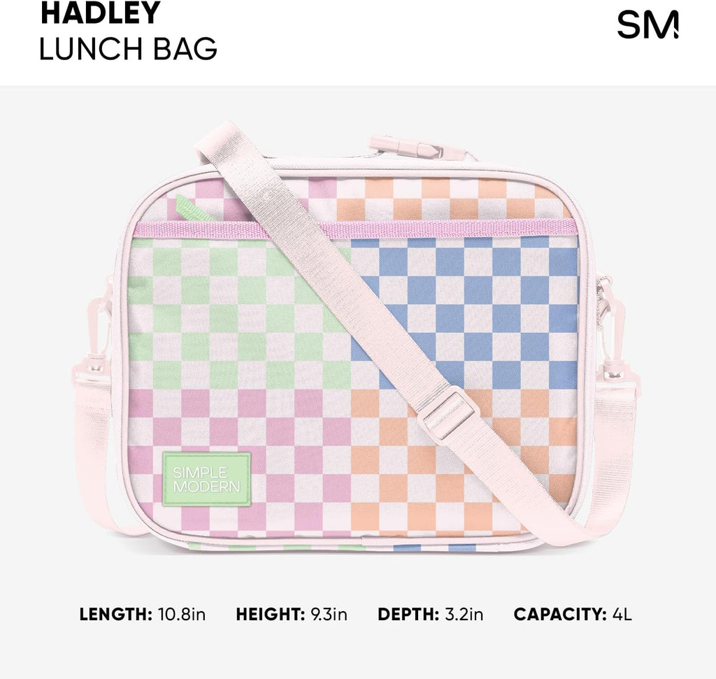 Simple Modern Hadley Lunch Box with Shoulder Strap | Kids & Adults | Insulated Bag with Pockets for Women, Men