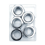 ELOOGAA M16 5pcs Hex Nuts,M16 Galvanized Metric Hardware Nuts Sets