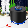 Aquarium Air Pump, 3W Powerful Dual Outlet Adjustable Oxygen Aerator | Quiet Operation, Stainless Steel Outlet Fish