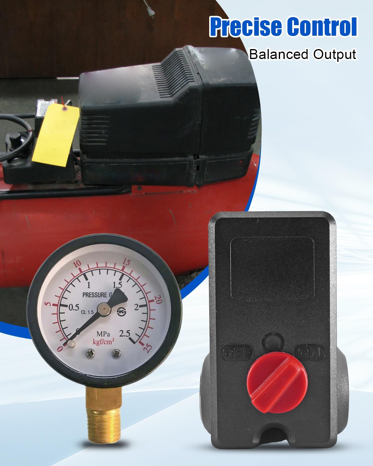 Pressure Switch Fit for Powermate Craftsman Air Compressor 135/105 PSI