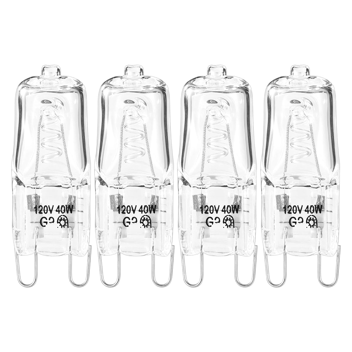 BTFO 4pcs G9 120V 40W Halogen Light Bulbs Under Hood for Microwave Oven