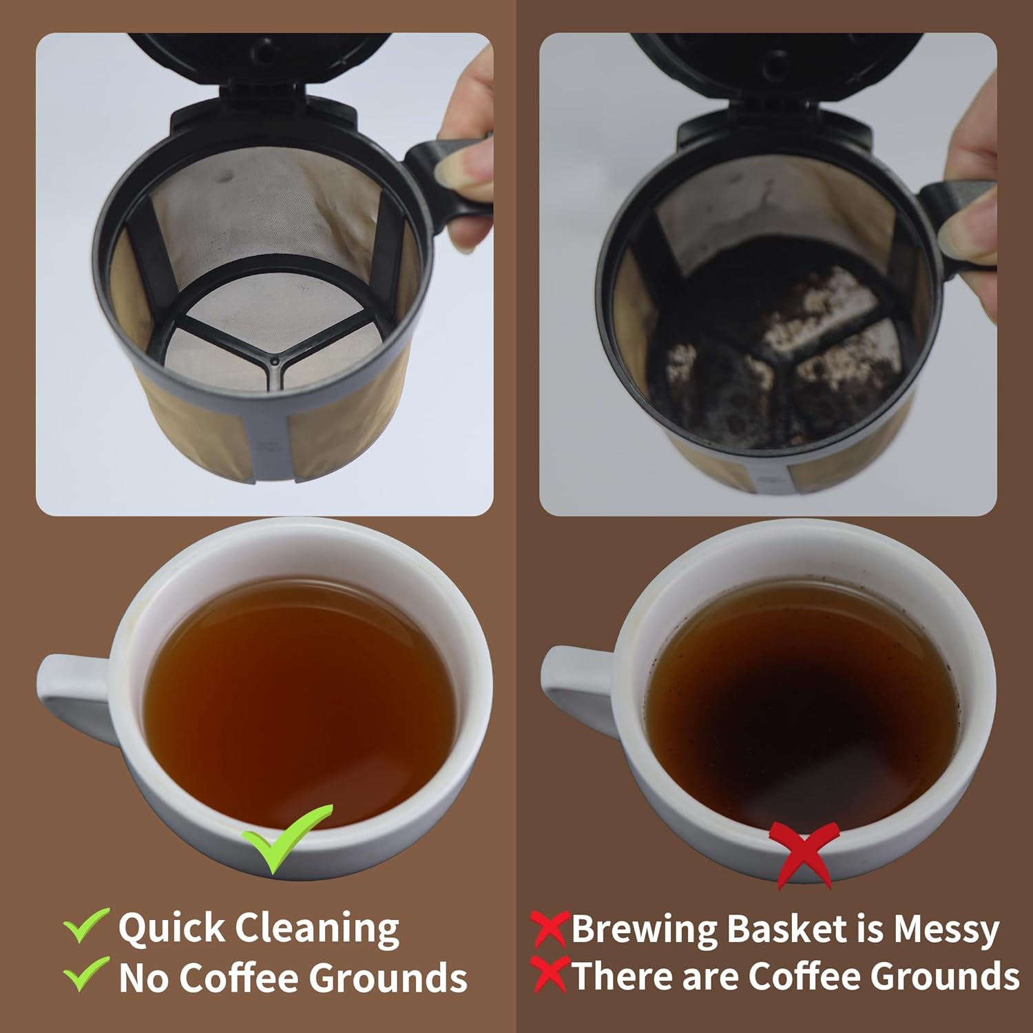 Disposable Coffee Paper Filters for Ninja Pod & Grounds Single Serve | 150 Pcs Coffee Filter for Ninja PB051 PB041