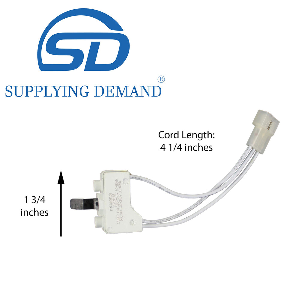 Supplying Demand 3406107 Clothes Dryer Door Switch Replacement, Pack of 5