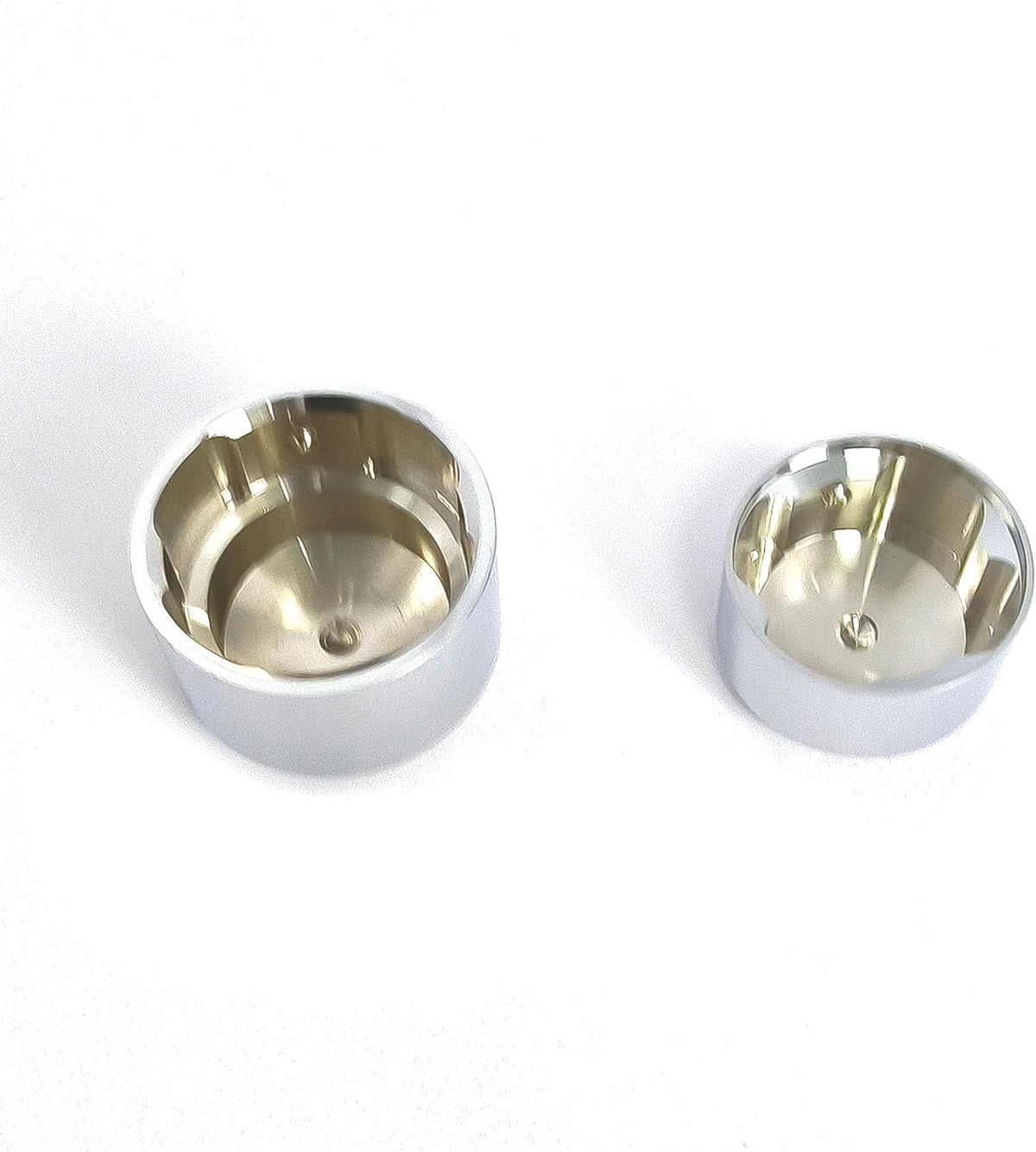 Motorcycle Real Axle Nut Caps Axle Nut Covers for Harley Softail FXST Slim FLS, Dyna FXD 2008-2017 (Chrome)