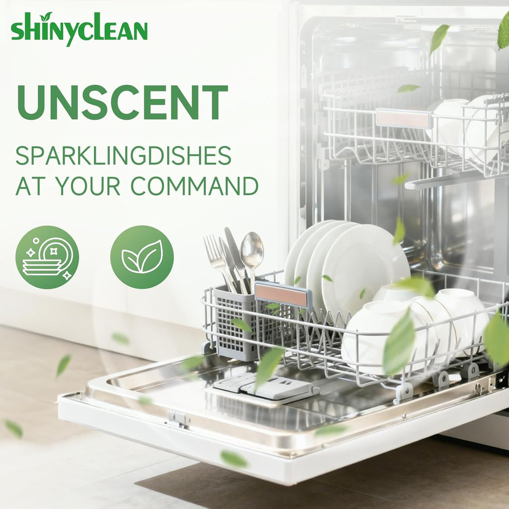 All-in-1 Dishwasher Tablets with Built-in Rinse Aid, 62 Count