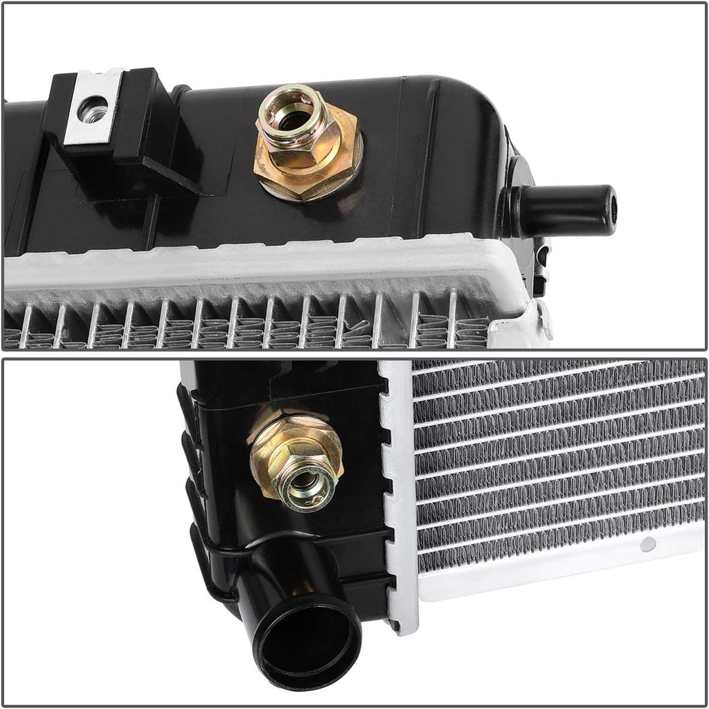 DNA Motoring CU13103 1-Row Aluminum Core Radiator Engine Cooling Compatible with 10-17 Chevy Equinox/GMC Terrain; 07-09 Suzuki XL7, 25952759 GM3010529, OEM-RA-13103