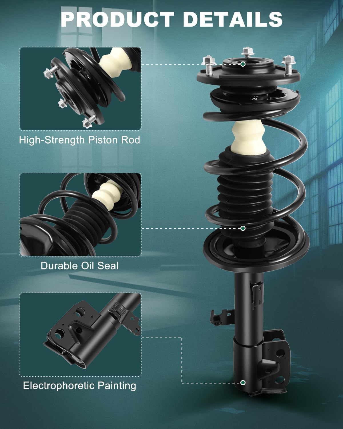 AUTOMUTO Front Complete Struts Assembly for Toyota Corolla 2009 2011-2013