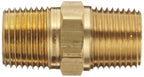 Dixon Valve & Coupling BCN50 Brass Fitting, Hex Nipple, 1/2" NPT Male