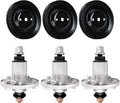 GY20454 Spindle Assembly with GX21381 Pulley for 54" Mower Deck, Compatible with John Dee-re D170 E180 LA150 LA175